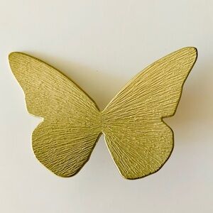 Neiman Marcus Gold Butterfly Gift Wrap Decorative Clip Ornament Decor